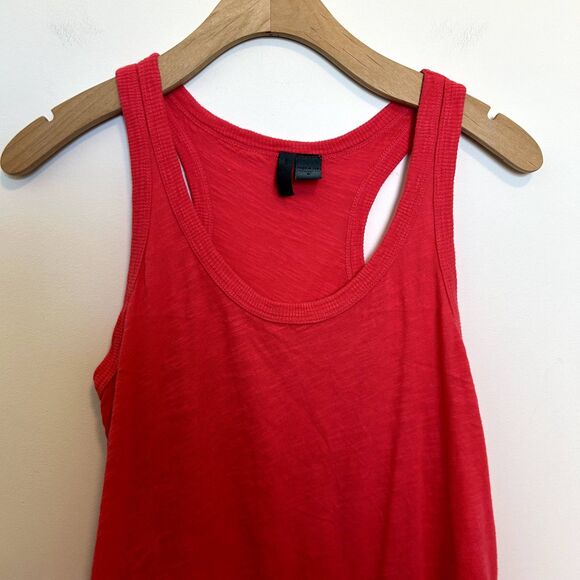 Left Of Center Womens Tank Top Size Small Sleeveless Asymmetrical Ruffle - Picture 2 of 13